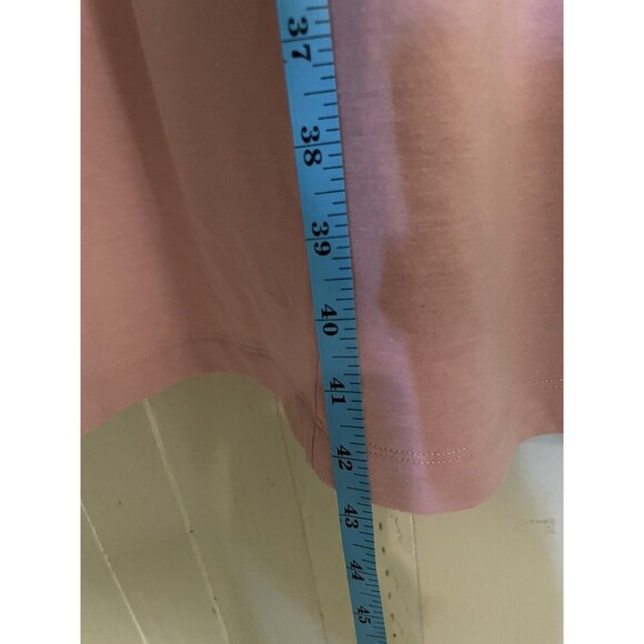 Onzie Sleeveless Hooded Duster Dusty Rose Sweatshirt Athleisure Pen Mark On Hood - Picture 9 of 9